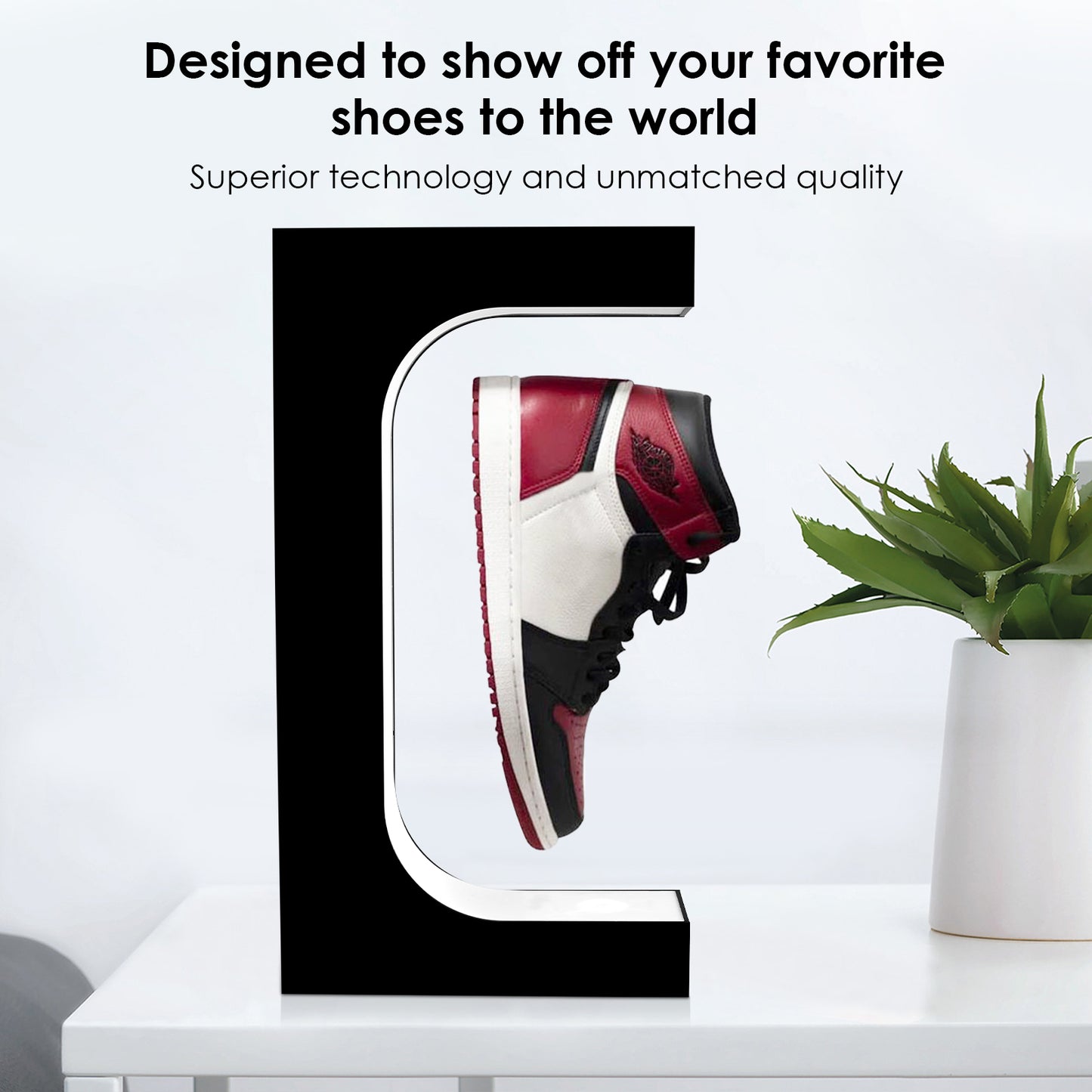 Levitating Shoe Display