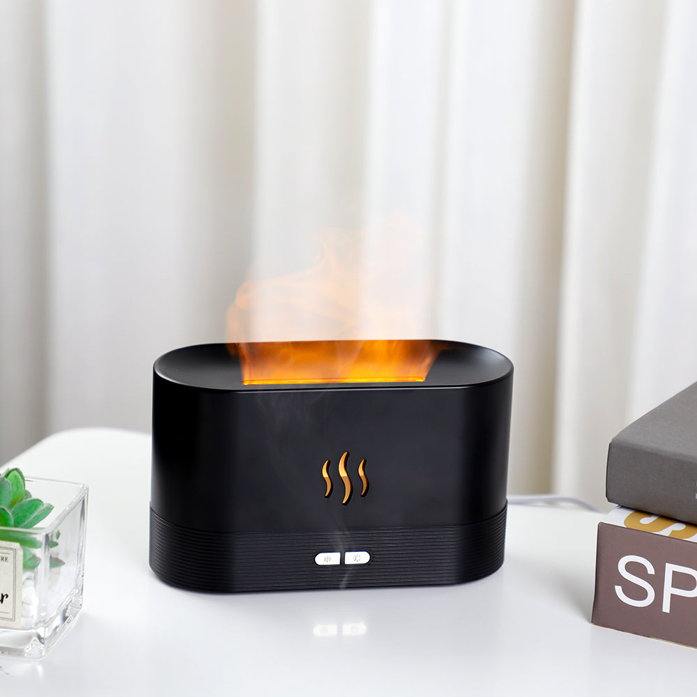 Our flame humidifier produces an incredible LED flame.